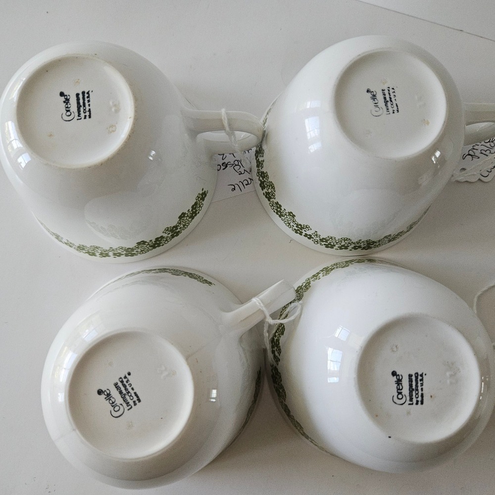 Corelle Livingware by Corning Spring Blossom Cups LOT of 4 - Tea Coffee Mug - Picture 7 of 10
